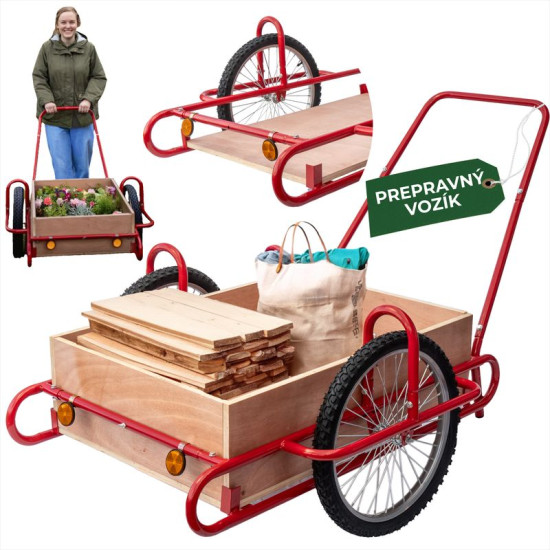 Trolley Optimus, wooden body, max 240kg Trolley Optimus, wooden body, max 240kg