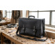 Leather bag BM45, fitter, 45x32x15cm