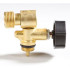 Gas valve Meva 2156UVB, one-way, W21.8 L, side