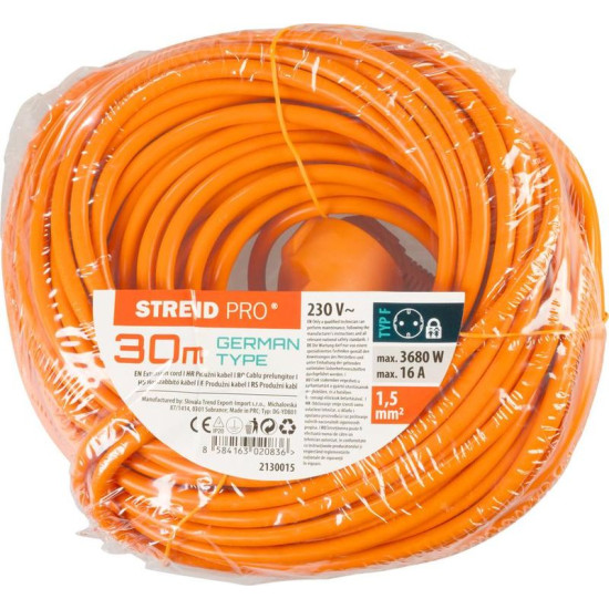 Aiakaabel Saksa pistikupesaga Strend Pro DG-YDB01 30 m, HUN, ROM, SRB, CRO Aiakaabel Saksa pistikupesaga Strend Pro DG-YDB01 30 m, HUN, ROM, SRB, CRO