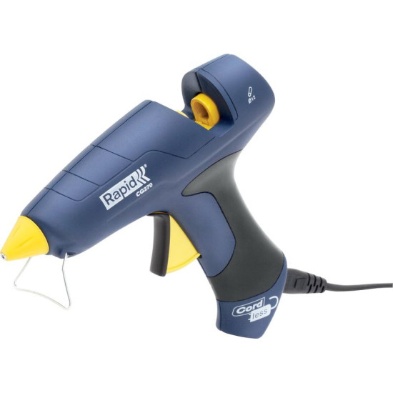 RAPID CG270 gun, 10 pcs sticks, case, wireless mode, hot melt glue gun, hot melt, for hot melt sticks 12 mm RAPID CG270 gun, 10 pcs sticks, case, wireless mode, hot melt glue gun, hot melt, for hot melt sticks 12 mm