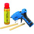 Gun KEMPER 1067, set, for fusible rods, with gas cartridge, 41.6W, 10-12 mm