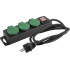 Cable Strend Pro FS0701, L-8 m, extension, 3x socket + switch, IP44