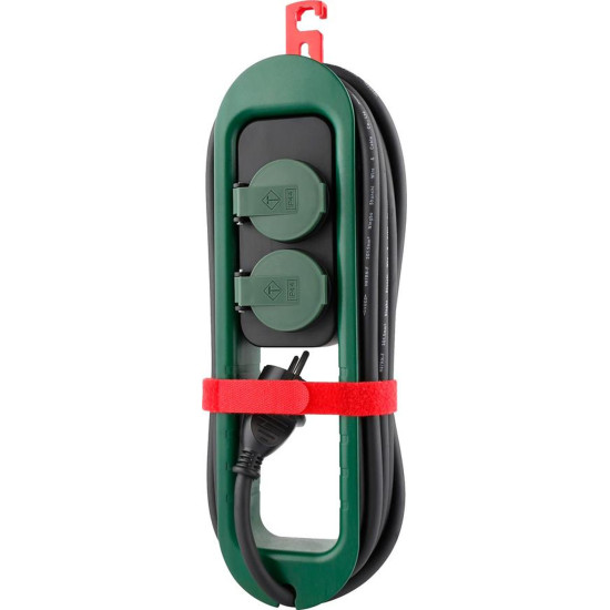 Pikenduskaabel Strend Pro FS0701, L-3,20 m, 2x pistikupesa, riputamiseks, IP44 Pikenduskaabel Strend Pro FS0701, L-3,20 m, 2x pistikupesa, riputamiseks, IP44
