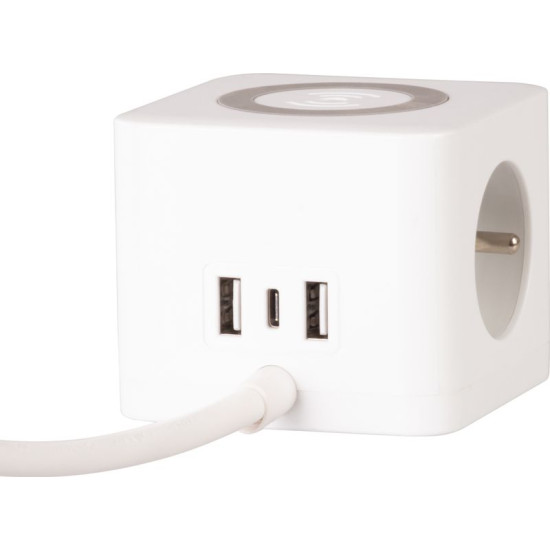 Pikenduskaabel Strend Pro, USB A+C, juhtmevaba laadimine, 1,4 m Pikenduskaabel Strend Pro, USB A+C, juhtmevaba laadimine, 1,4 m