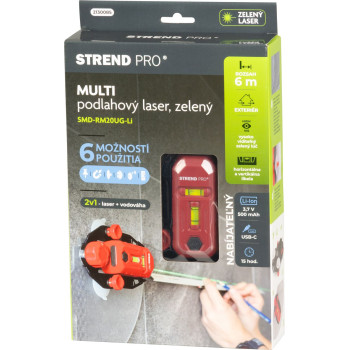 Laser Strend Pro SMD-RM20UG-Li, 2in1, Green, Floor, USB Charging