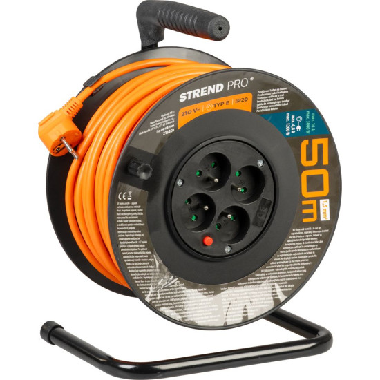 Cable Strend Pro DG-FB04 50 m, extension on drum Cable Strend Pro DG-FB04 50 m, extension on drum