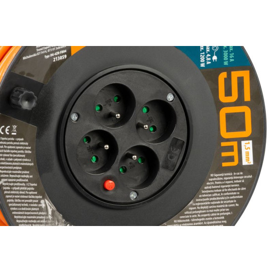Cable Strend Pro DG-FB04 50 m, extension on drum Cable Strend Pro DG-FB04 50 m, extension on drum