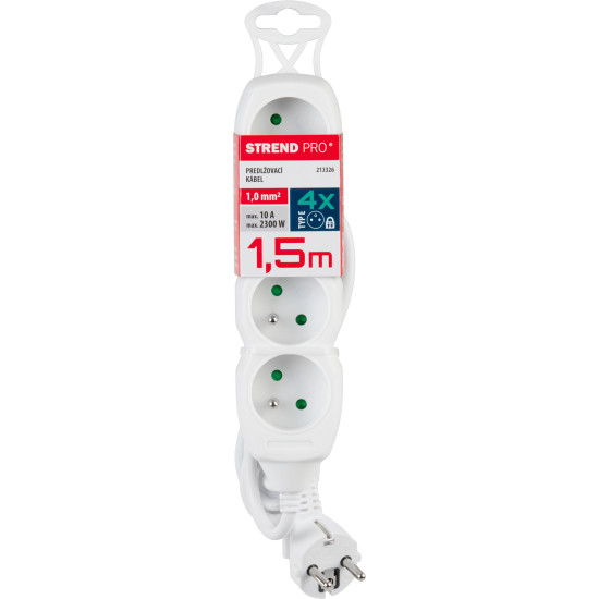 Удлинитель DG-F804B 1,5 м 4 розетки Удлинитель DG-F804B 1,5 м 4 розетки