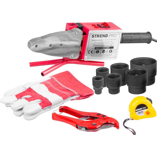 Keevitusmasin Strend Pro PPR 63B, polüfusioon, 1500W, 20-63 mm, plasttorudele, 14 osa Keevitusmasin Strend Pro PPR 63B, polüfusioon, 1500W, 20-63 mm, plasttorudele, 14 osa