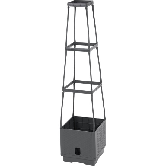 Цветочный горшок Strend Pro Herrison FP8018, с опорной башней, 250x250x1050 мм