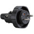 Plug Strend Pro, for extension cable, 230V, IP65, 16A, rubber, black