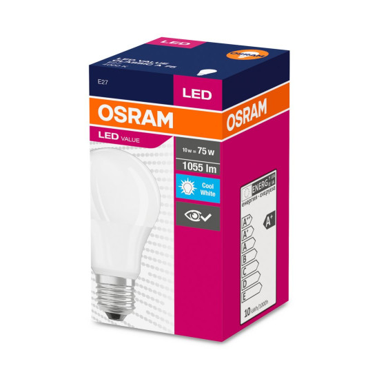 Pirn OSRAM® LED FR 075 (ean3404) mitte hämar, 10W/840 E27 4000K Väärtus CLASSIC A
