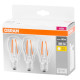 Pirn OSRAM® BASIC LED FR 60 (ean9351) hämardamata 7W/827 E27 2700K MULTIPACK, Star CLASSIC A Pirn OSRAM® BASIC LED FR 60 (ean9351) hämardamata 7W/827 E27 2700K MULTIPACK, Star CLASSIC A