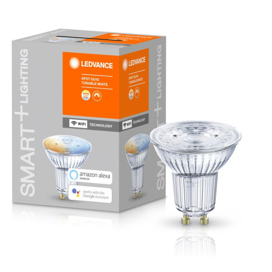 Lambipirn LEDVANCE® SMART+ WI-FI 050 (ean5679) hämar - hämardatav, GU10, 2700K-6500K, PAR16