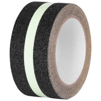 Strend Pro tape, adhesive, anti-slip, extra durable, fluorescent, 50 mm x 5 m