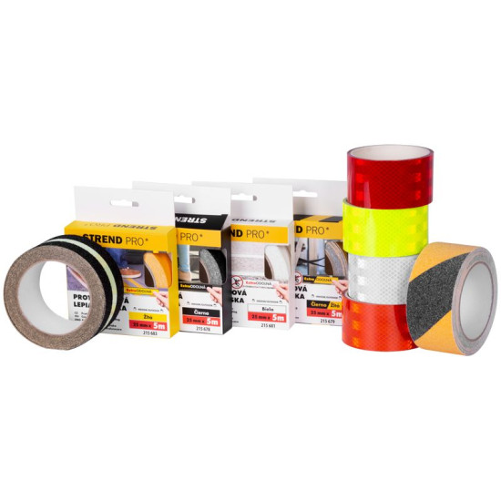 Strend Pro tape, adhesive, anti-slip, extra durable, yellow, 25 mm x 5 m Strend Pro tape, adhesive, anti-slip, extra durable, yellow, 25 mm x 5 m
