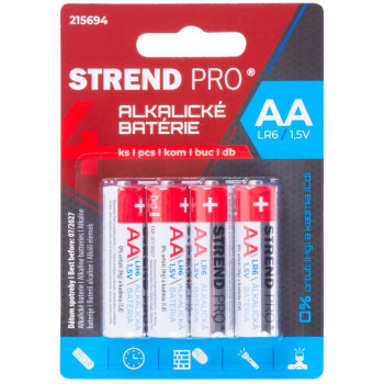 Батарейки Strend Pro, LR6, 4 шт, АА, блистер