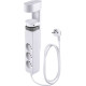 Strend Pro, L-1,4 м, Тройник, удлинитель, 6 в 1, 3 гнезда, 2 USB-A, 1 USB-C, с зажимом для стола Strend Pro, L-1,4 м, Тройник, удлинитель, 6 в 1, 3 гнезда, 2 USB-A, 1 USB-C, с зажимом для стола
