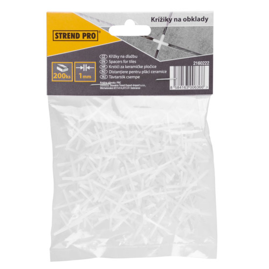 Tile Cross Spacers Strend Pro TC242, 1,0mm pack 200 ks Tile Cross Spacers Strend Pro TC242, 1,0mm pack 200 ks