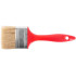 Paint brush Brisk 3,0" flat, Red.hand (PVC handle)