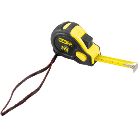 Steel measuring tape GIANT CR-G16 CE, 3 m, roll-up, rubber Steel measuring tape GIANT CR-G16 CE, 3 m, roll-up, rubber