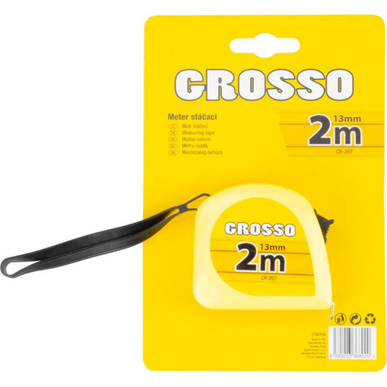 Steel measuring tape 2m GIANT, roll-up Steel measuring tape 2m GIANT, roll-up