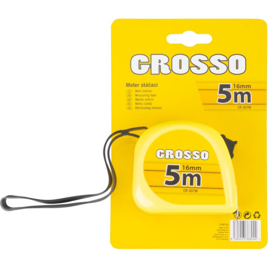 Steel measuring tape 5m GIANT, roll-up Steel measuring tape 5m GIANT, roll-up