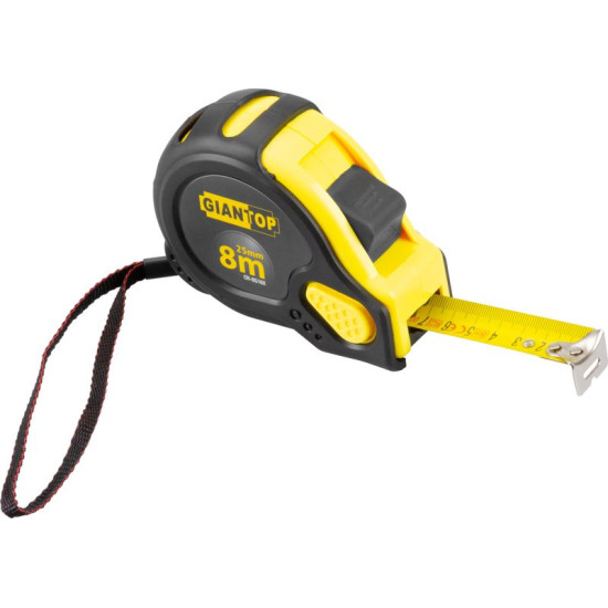Steel measuring tape GIANT CR-G16 CE, 8 m, roll-up, rubber Steel measuring tape GIANT CR-G16 CE, 8 m, roll-up, rubber