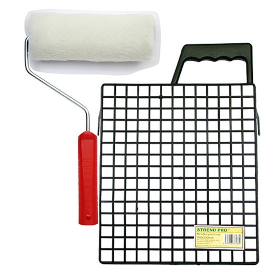 Painters set 180mm SAMBER (grid, paint roll, holder) Painters set 180mm SAMBER (grid, paint roll, holder)