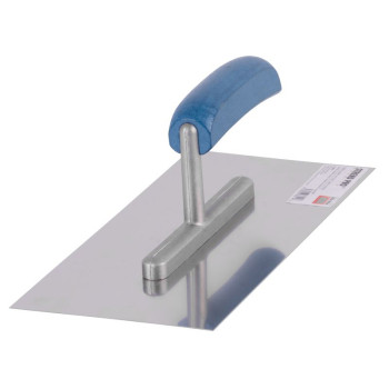 Dented stainlessTrowel  280x130 mm Strend Pro Premium, wooden handle