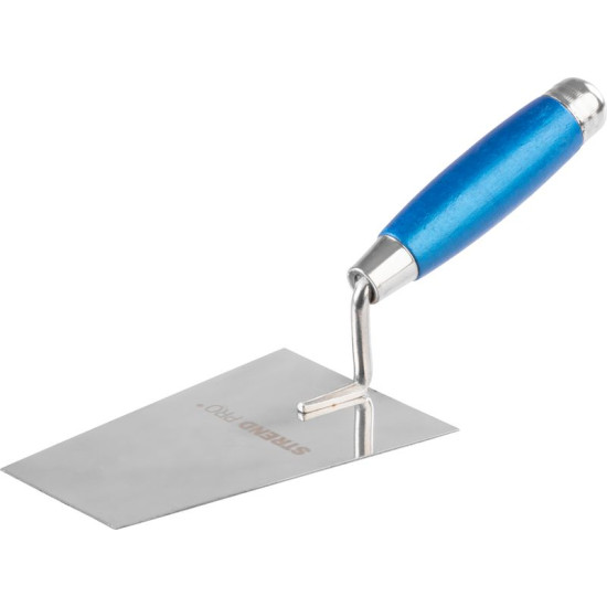 Stainless plasterers trowel 120mm Strend Pro, wooden handle Stainless plasterers trowel 120mm Strend Pro, wooden handle