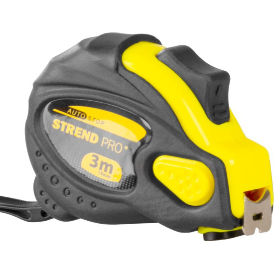 Measuring tape Work Tiger 03,0m, 19mm, Autostop, rubbered, magnetic, roll-up