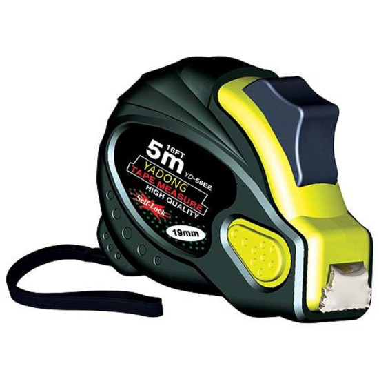 Measuring tape Work Tiger 05,0m, 19mm, Autostop, rubbered, magnetic, roll-up