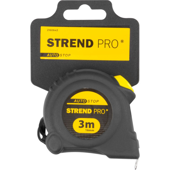 Measuring tape Work Tiger 3,0m, 16mm, PVC, roll-up Measuring tape Work Tiger 3,0m, 16mm, PVC, roll-up