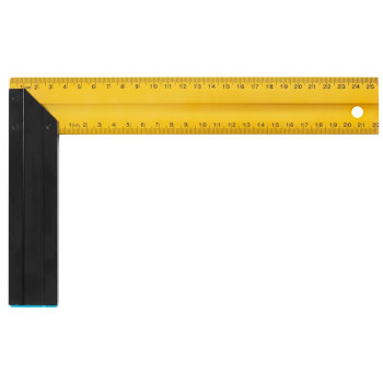 Try square 250mm Strend Pro, Alu, black handle