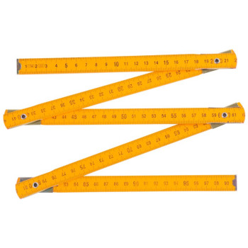 Wooden measuring folding rule 1m Strend Pro