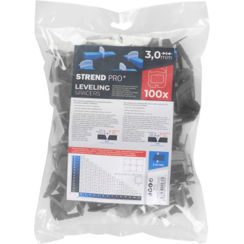 Plaadivahetükk Strend Pro LS210W, plaadi all, 3 mm, pak. 100 tk, valge plastik