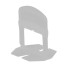 Tile spacer Strend Pro LS210W, under tile, 1.5 mm, pack. 100 pcs, white plastic