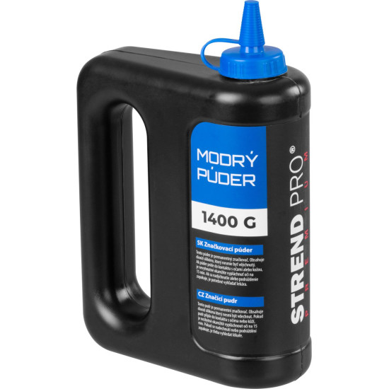 Strend Pro Premium powder 1400 g, mason's marking powder, blue