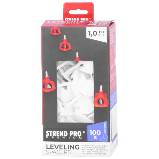 Tile spacer Strend Pro Premium LS122, 1.0 mm, pack. 100 pcs, white Tile spacer Strend Pro Premium LS122, 1.0 mm, pack. 100 pcs, white