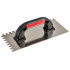 Trowel Strend Pro Premium, EXC RED-Black, U-plastic. handle, 270x130 mm, e6 mm, 0.7 mm, stainless steel