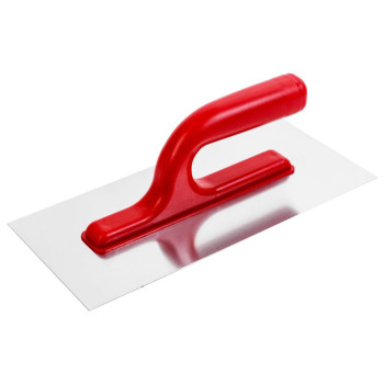 Trowel Strend Pro Premium, REDhand, plastic. handle, 270x130 mm, straight, 0.7 mm, stainless steel