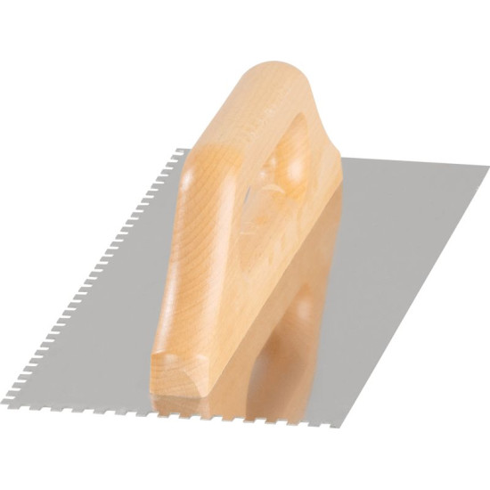 Strend Pro Premium trowel, HardWood, wooden handle, 270x130 mm, e4 mm, 0.7 mm, straight, stainless steel Strend Pro Premium trowel, HardWood, wooden handle, 270x130 mm, e4 mm, 0.7 mm, straight, stainless steel