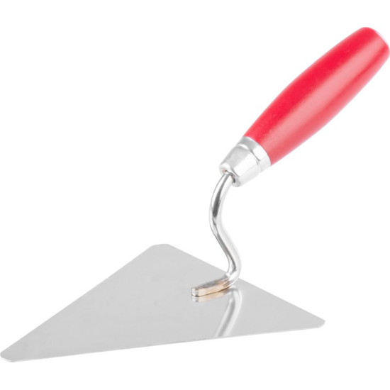 Masonry spoon Strend Pro Premium, with wooden handle and metal end, triangle 160 mm, 1 mm, stainless steel Masonry spoon Strend Pro Premium, with wooden handle and metal end, triangle 160 mm, 1 mm, stainless steel