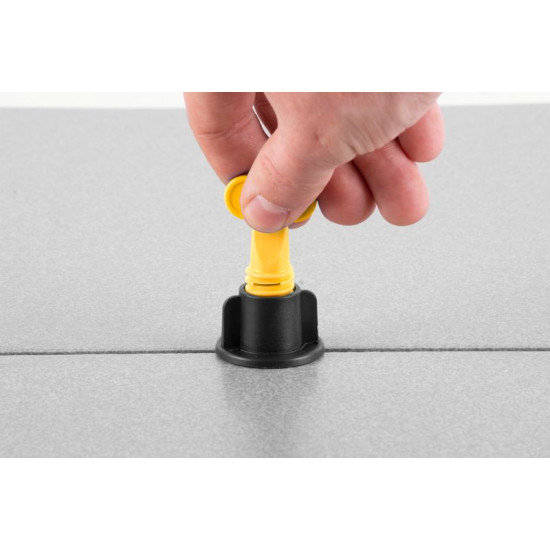 Strend Pro leveling set, 1x key, 50x T-spacer, 50x cap Strend Pro leveling set, 1x key, 50x T-spacer, 50x cap