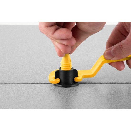 Strend Pro leveling set, 1x key, 50x T-spacer, 50x cap Strend Pro leveling set, 1x key, 50x T-spacer, 50x cap