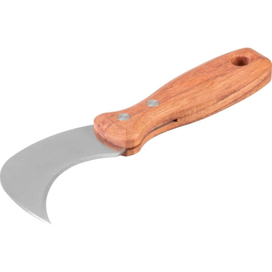 Knife Strend Pro Premium, for linoleum and carpets, stainless steel, wooden handle, 75 mm Knife Strend Pro Premium, for linoleum and carpets, stainless steel, wooden handle, 75 mm