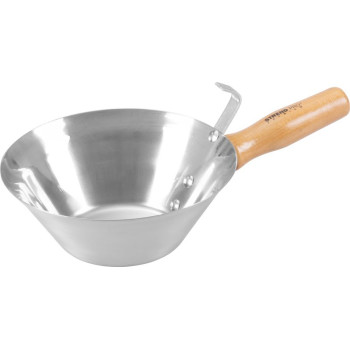 Strend Pro ladle, masonry, stainless steel, wooden handle, 180 mm