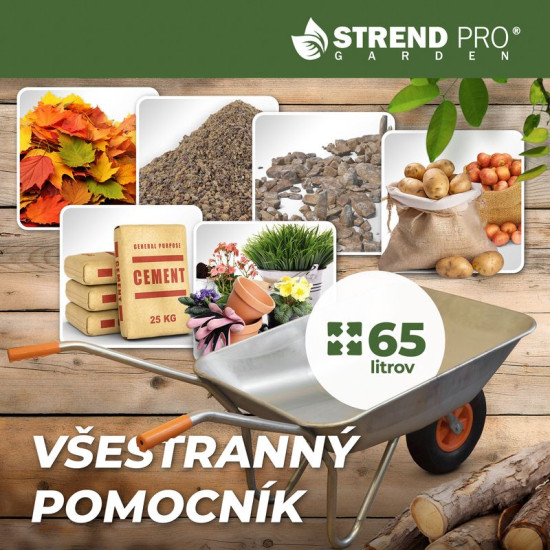 Тачка EcoLoad, оцинкованный кузов 65 литров